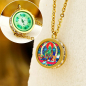 Preview: Tibetan Green Tara Serenity Titanium Steel Necklace Pendant - Kopie - Kopie - Kopie