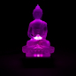 Preview: Amitabha Statue Glas transparent weiß