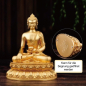 Preview: Medizinbuddha Statue vergoldet 10cm