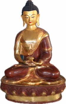 Buddha Amitabha Statue 12 inch halfgold