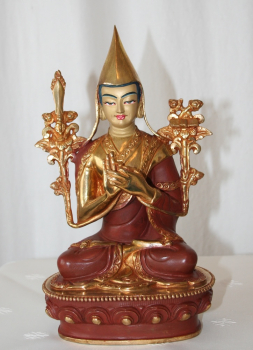 Tsongkhapa 24 cm teilvergoldet