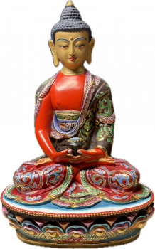 Handbemalte Amitabha Statue