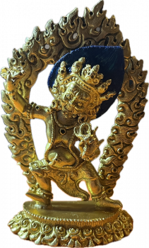 Vajrapani Statue 3 Inch gold plated