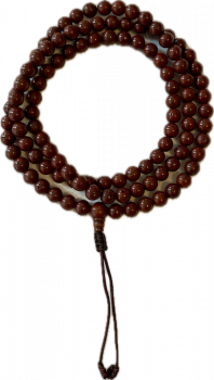 Lotusseed Mala Brown 108 Beads 8mm