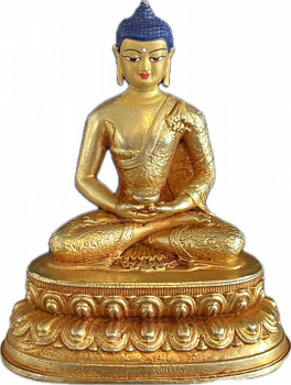 Amitabha Statue 7 cm mit Gesichtsbemalung