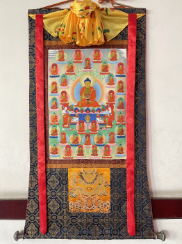 35 Buddhas des Bekenntnis Thangka