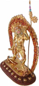 Vajrayogini Statue 20 cm Vollvergoldet