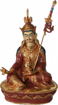 Padmasambhava Statue 22 cm teilvergoldet