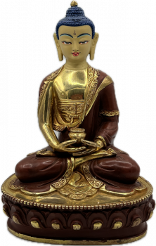 Buddha Amitabha Statue 8 inch halfgold - Kopie