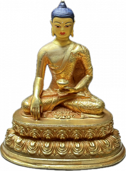 Buddha Sakyamuni Statue 7 cm mit Gesichtsbemalung