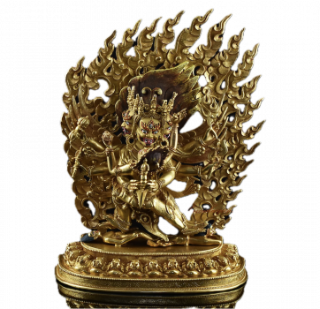 Vajrakilaya 37 cm vollvergoldet