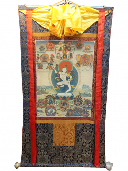 macig labsgron thanka with brocade