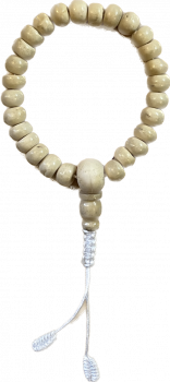 Knochen Handmala natur 27 Perlen