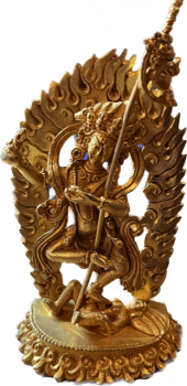 Vajravahari Statue 3 Inch gold plated