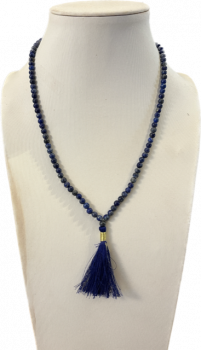 Mala lapis lazuli AA quality 108 pearls + bag