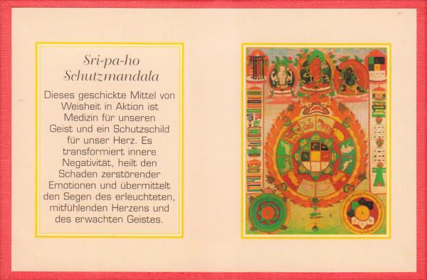 Sri-pa-ho Schutzmandala Mini Falt Thangka