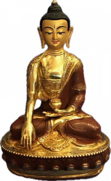 Buddha Sakyamuni Statue with gravur 8 Inch