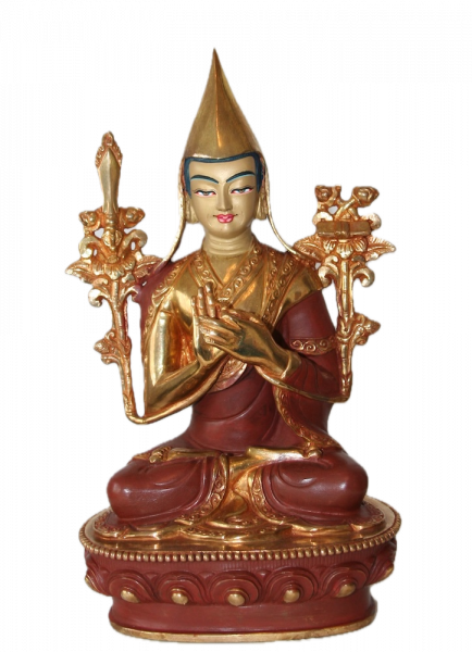 Tsongkhapa 24 cm teilvergoldet