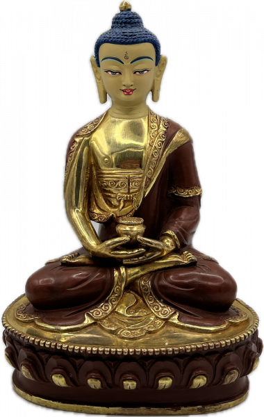 Buddha Amitabha Statue 8 inch halfgold - Kopie