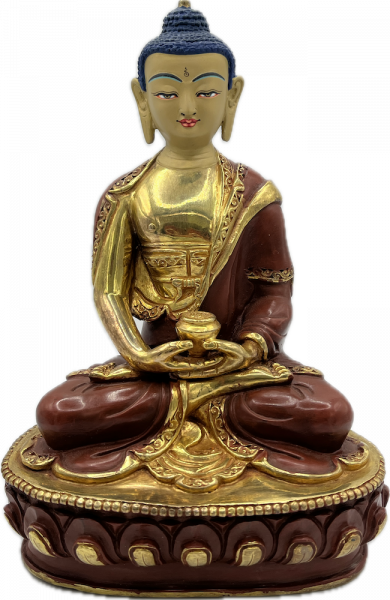 Buddha Amitabha Statue 8 inch halfgold - Kopie - Kopie