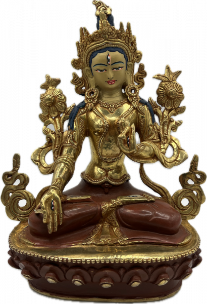 White Tara Statue 8 Inch