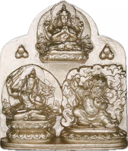 3 Gottheiten  (Chenrezig, Manjushri, Vajrapani)