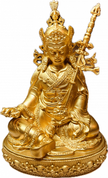 Padmasambhava Statue vergoldet 10 cm