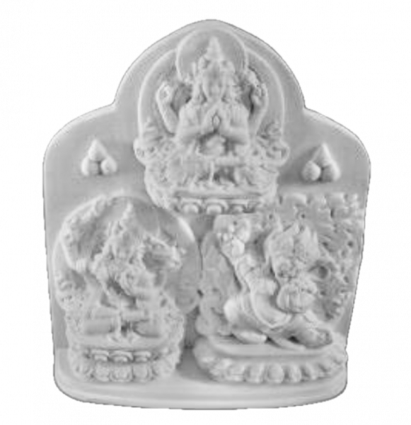 3 Gottheiten  (Chenrezig, Manjushri, Vajrapani)