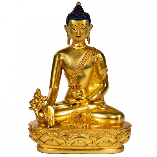 Medizin Buddha mit Goldfinishing