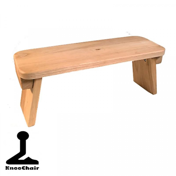 Meditation bench - red oak fixed legs