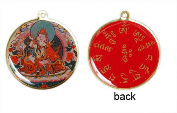 Deity Pendant - Guru Rinpoche with Consort