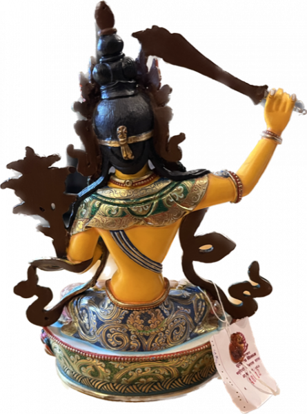 Handpainted Manjusri Statue