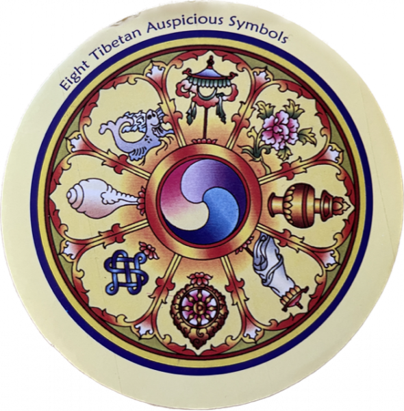 Eight Auspicious Sticker