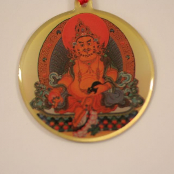 Deity Pendant - Yellow Zambala