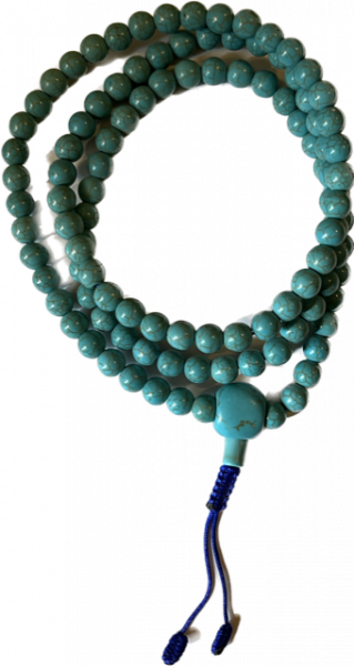 Turquoise mala 108 beads 8mm