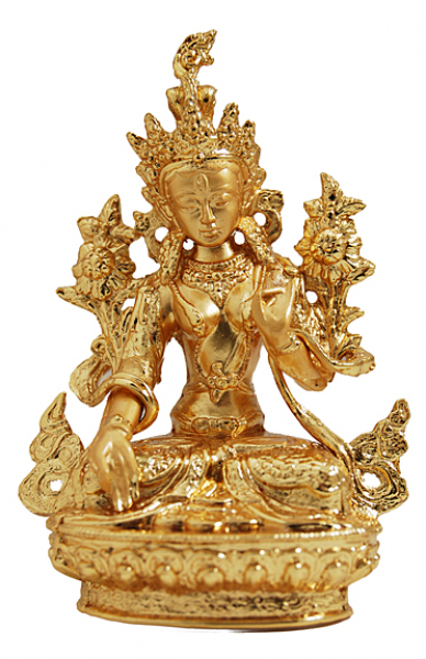 White Tara 2" Gold Plated