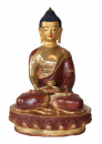 Amitabha Statue 32 cm teilvergoldet