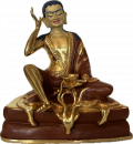 Milarepa Statue 19cm teilvergoldet