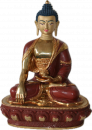 Buddha Sakyamuni Statue 32 cm teilvergoldet