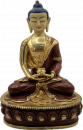 Buddha Amitabha Statue 8 inch halfgold