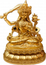 Manjusri Statue vergoldet 10 cm