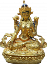 Weiße Tara Statue 10 cm mit Gesichtsbemalung