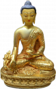 Medizinbuddha Statue 10 cm mit Gesichtsbemalung