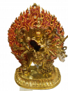 Chakrasamvara 12 armige Statue 30 cm vollvergoldet