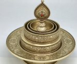 Brass Mandala with stand 17cm