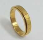 Medizinbuddha Mantra Ring golden