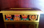 Incense Burner Wood Tibetan Paiting small