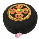 Meditation cushion: Double Dorje colourful/black